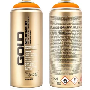 Alleen Vandaag Montana GOLD Fluor Verf ORANJE spuitbus 400ml