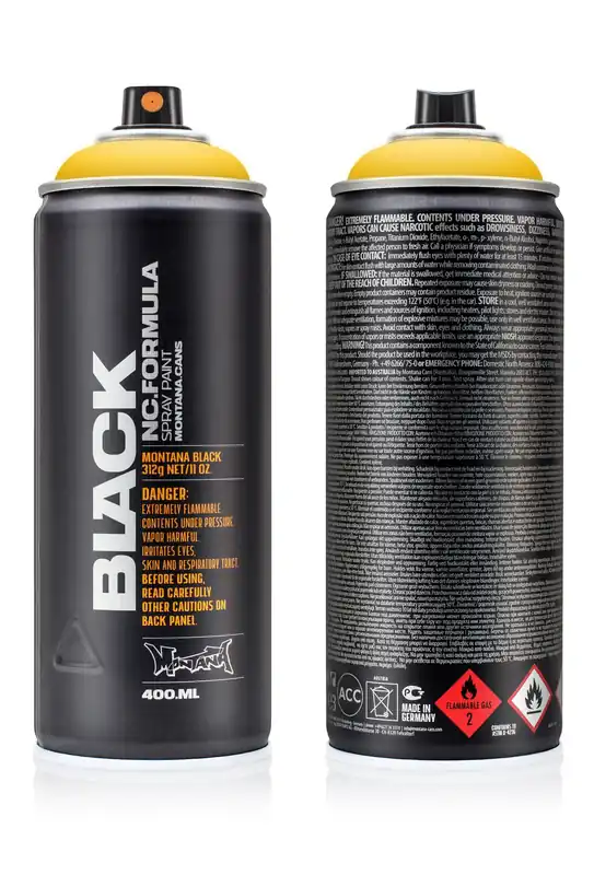 Gecertificeerd Montana BLACK 1030 Yellow spuitbus 400ml