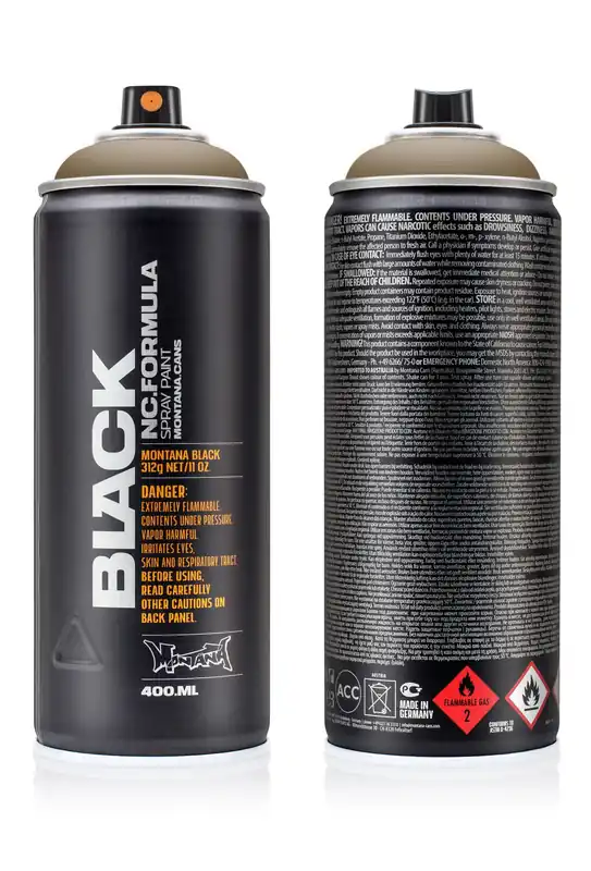 Populair Montana BLACK 6630 Pan spuitbus 400ml