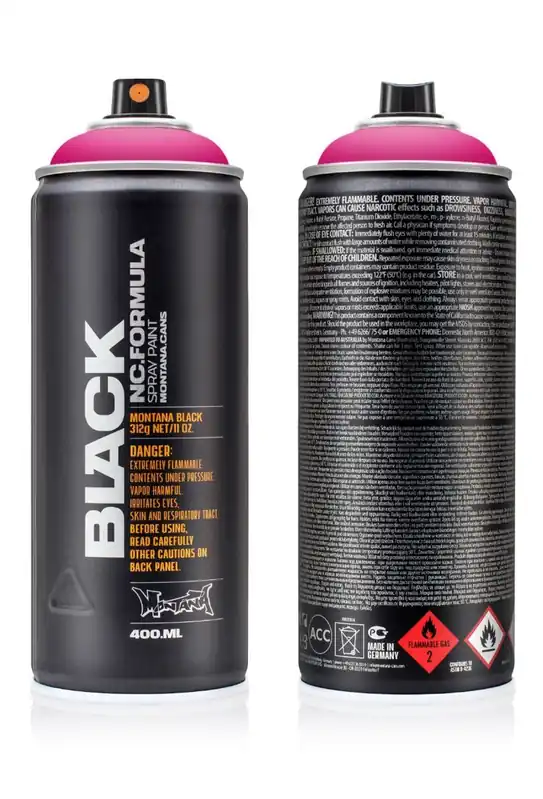 Populair Montana BLACK TR4000 Mage spuitbus 400ml