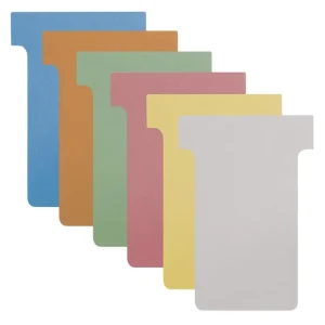 Weekendaanbieding T-Kaarten MEDIUM onbedrukt voor weekplanners - 100 stuks