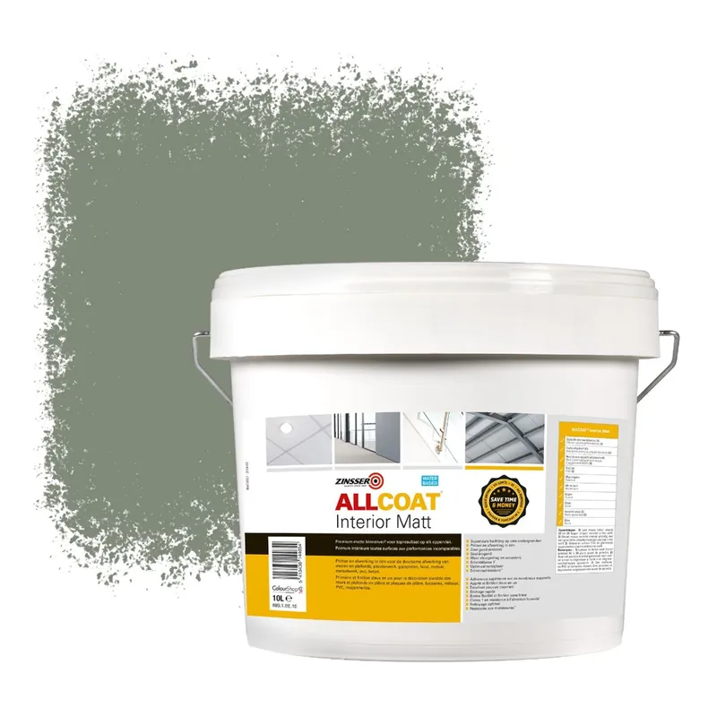 Zinsser Allcoat Interior Muurverf RAL 7033 Cementgrijs - 10 liter Veilige Betaling