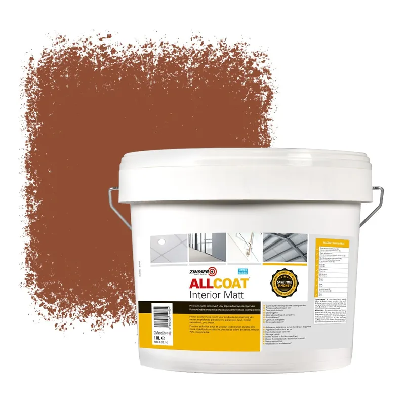 Zinsser Allcoat Interior Muurverf RAL 8004 Koperbruin - 10 liter Goedkoop