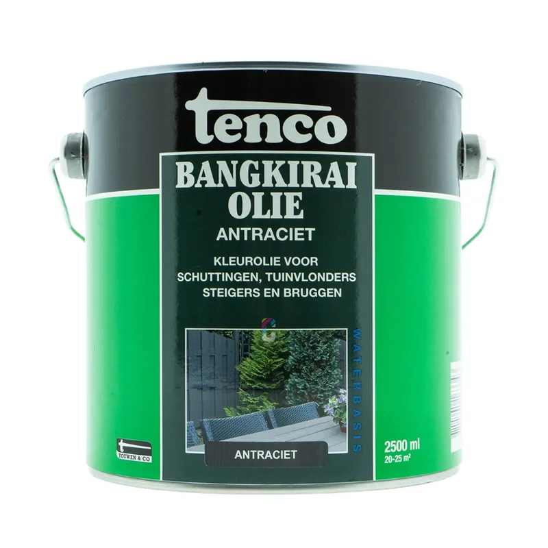 Tenco Bangkirai Olie Antraciet 2,5 liter Finale Uitverkoop
