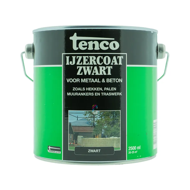 Nieuw Tenco Ijzercoat Zwart 2,5 liter
