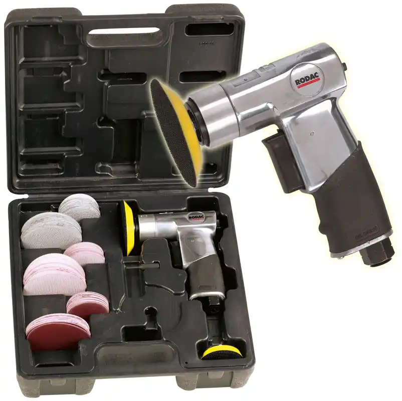 Uitverkoop RODAC RC169BC Mini Schuurmachine 75mm in koffer