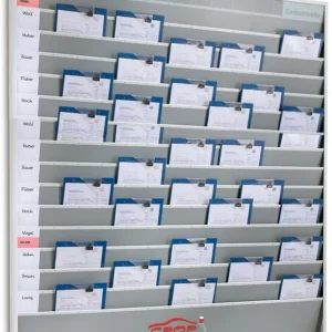 Werkorder planbord met 5 rijen en 15 sleuven (151575) Gecertificeerd
