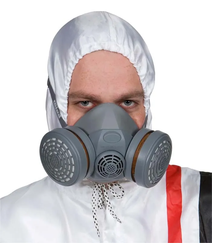Koop Online COLAD Spuitmasker met actieve koolstoffilters in bewaardoos + extra filters