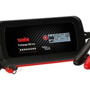 Snelle Levering Telwin T-CHARGE 20 EVO Professionele inverter druppellader / acculader 12-24V