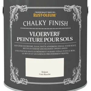 Dagaanbieding Rust-Oleum Chalky Finish Vloerverf Krijtwit 2,5 liter