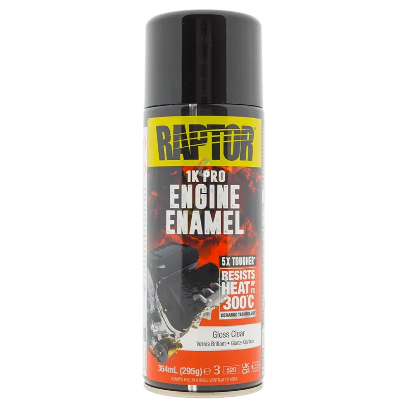 Raptor Engine Enamel - Motorblok Verf BLANKE LAK spuitbus 400ml Gecertificeerd