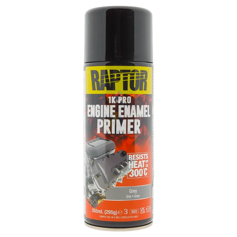 Beperkt Aanbod Raptor Engine Enamel - Motorblok Verf PRIMER GRIJS spuitbus 400ml