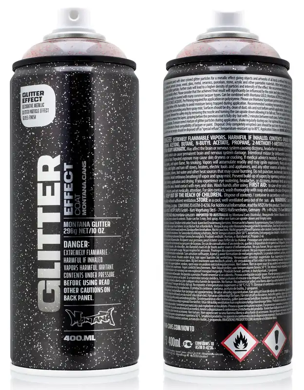 Montana Glitter GOUD spuitbus 400ml Beperkte Voorraad