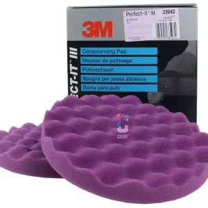 3M 33042 Perfect-It III 1-Staps Gewafelde Polijstschijf 150mm - Paars - 2 stuks Actieprijs