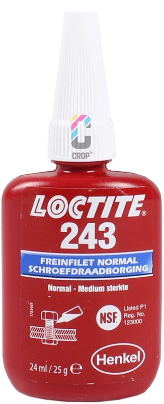 LOCTITE 243 Schroefdraadborgmiddel Blauw 24ml - Medium sterkte Rechtstreeks Van De Fabrikant
