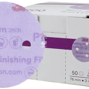 Snelle Levering 3M 260L+ Purple Micro Polijst Schuurschijven 75mm - 50 stuks