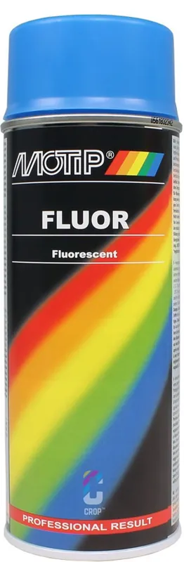 MoTip Fluor Verf BLAUW spuitbus 400ml Korting