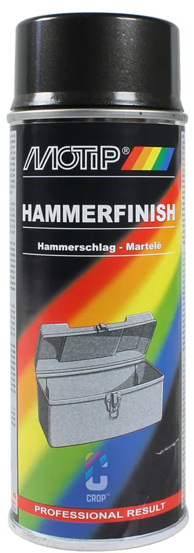 MoTip Hamerslag Verf ANTRACIET spuitbus 400ml Op = Op