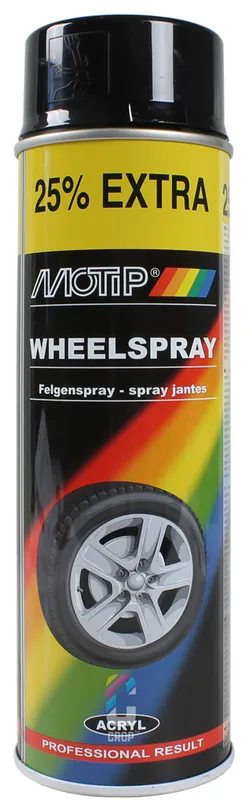 MoTip Velgenlak ZWART HOOGGLANS spuitbus 500ml Gecertificeerd