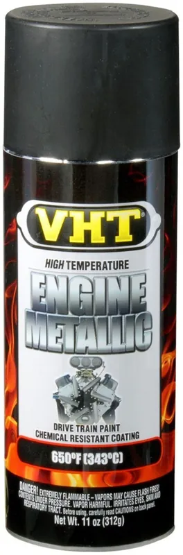 Tijdelijk Beschikbaar VHT Engine Metallic spuitbus - Motorblok Verf ZWART - 400ml
