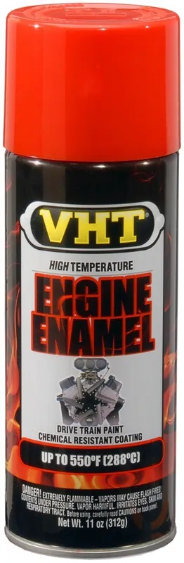 VHT Engine Enamel spuitbus - Motorblok Verf Chevy oranje rood - 400ml Betaalbaar