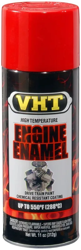 VHT Engine Enamel spuitbus - Motorblok Verf Rood hoogglans - 400ml Beperkte Voorraad