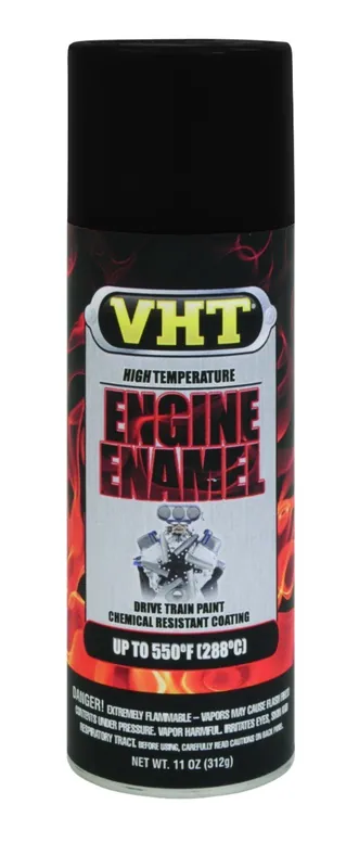 VHT Engine Enamel spuitbus - Motorblok Verf Zwart zijdeglans - 400ml Fabrieksprijs