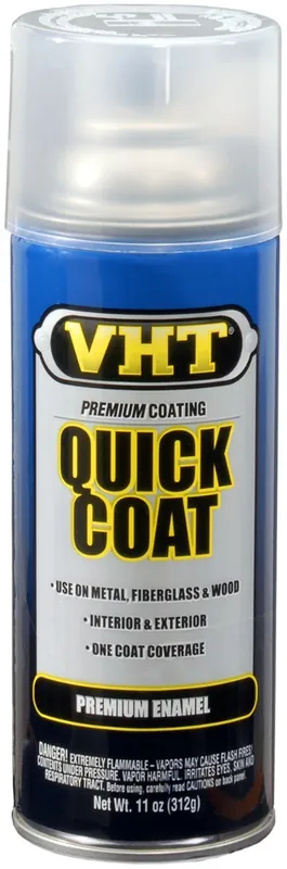 VHT Quick Coat Blanke Lak Hoogglans spuitbus - 400ml Snelle Levering