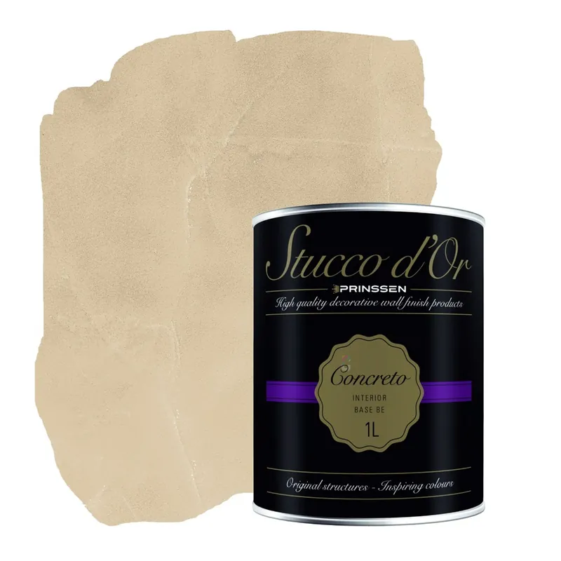 Gratis Retour Stucco d'Or Concreto Amber Beige Betonlookverf - 1 liter