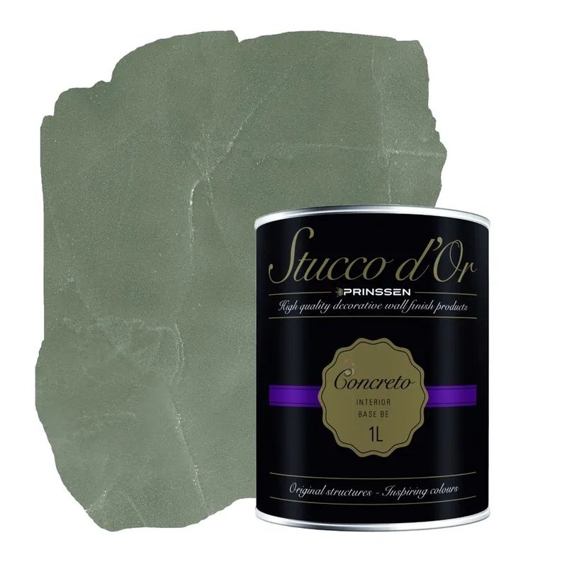 Stucco d'Or Concreto Urban Army Green Betonlookverf - 1 liter Must-Have