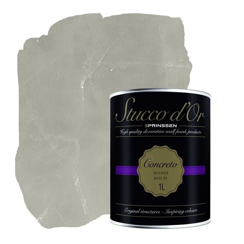 Stucco d'Or Concreto Rustic Light Taupe Betonlookverf - 1 liter Aanbieding