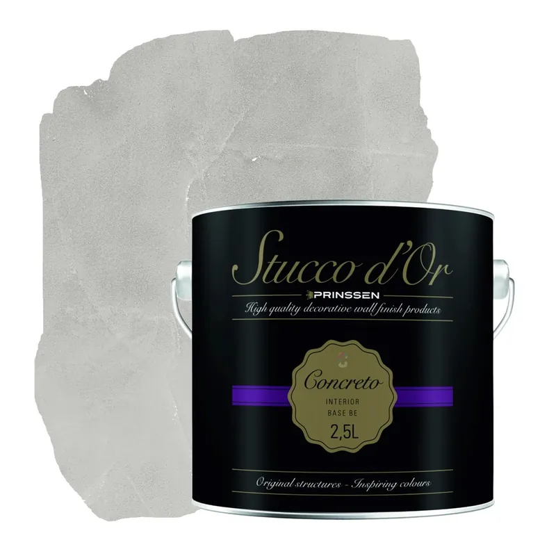 Stucco d'Or Concreto Loft Cloudy Grey Betonlookverf - 2,5 liter Aanbieding