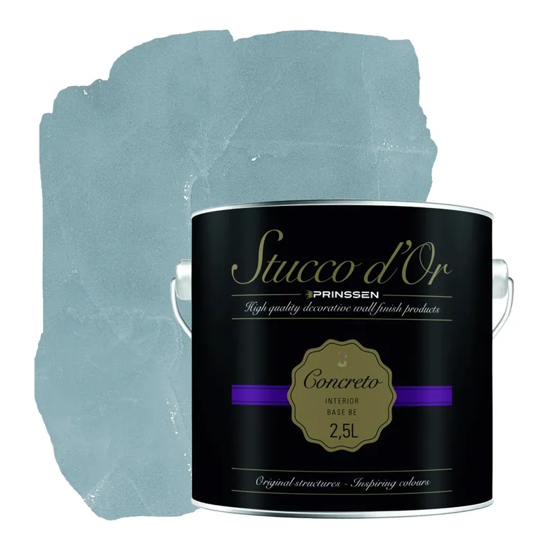 Premium Stucco d'Or Concreto Arctic Grey Betonlookverf - 2,5 liter