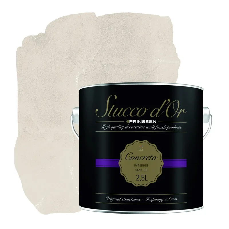 Stucco d'Or Concreto Natural Beige Betonlookverf - 2,5 liter Beste Prijs