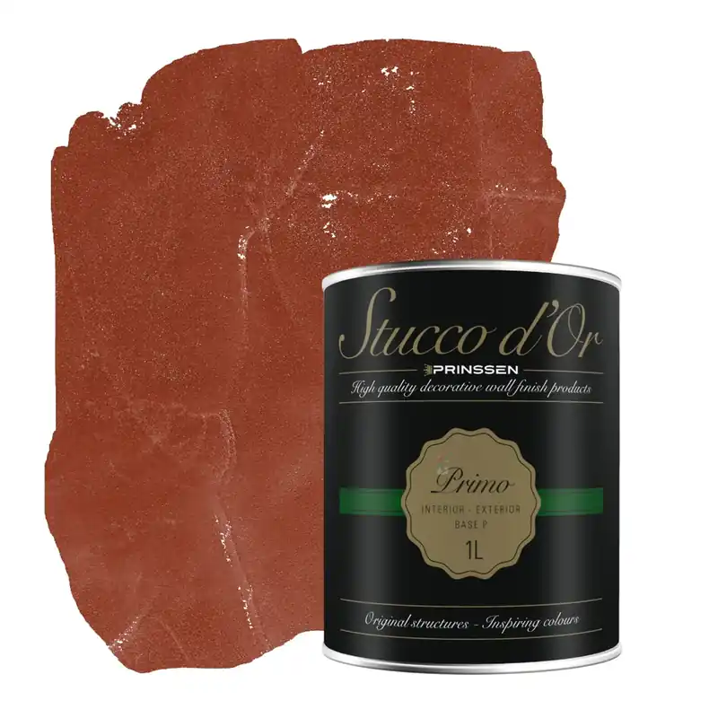 Stucco d'Or Primo Copper Brown Betonlookverf Primer - 1 liter Flitsaanbieding