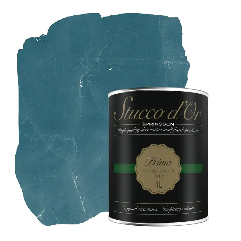 Tijdelijk Beschikbaar Stucco d'Or Primo Nordic Sea Blue Betonlookverf Primer - 1 liter