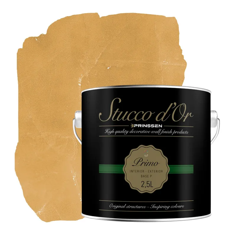 Rechtstreeks Van De Fabrikant Stucco d'Or Primo Luxury Gold Betonlookverf - 2,5 liter