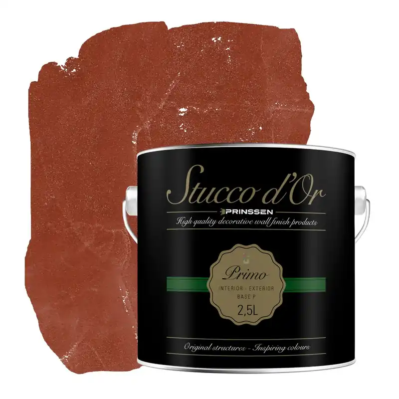 Nieuw Stucco d'Or Primo Copper Brown Betonlookverf - 2,5 liter