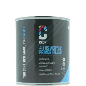 Betrouwbaar CROP 2K HS Acryl Primer Filler DONKER GRIJS VS4 - Blik 1 liter