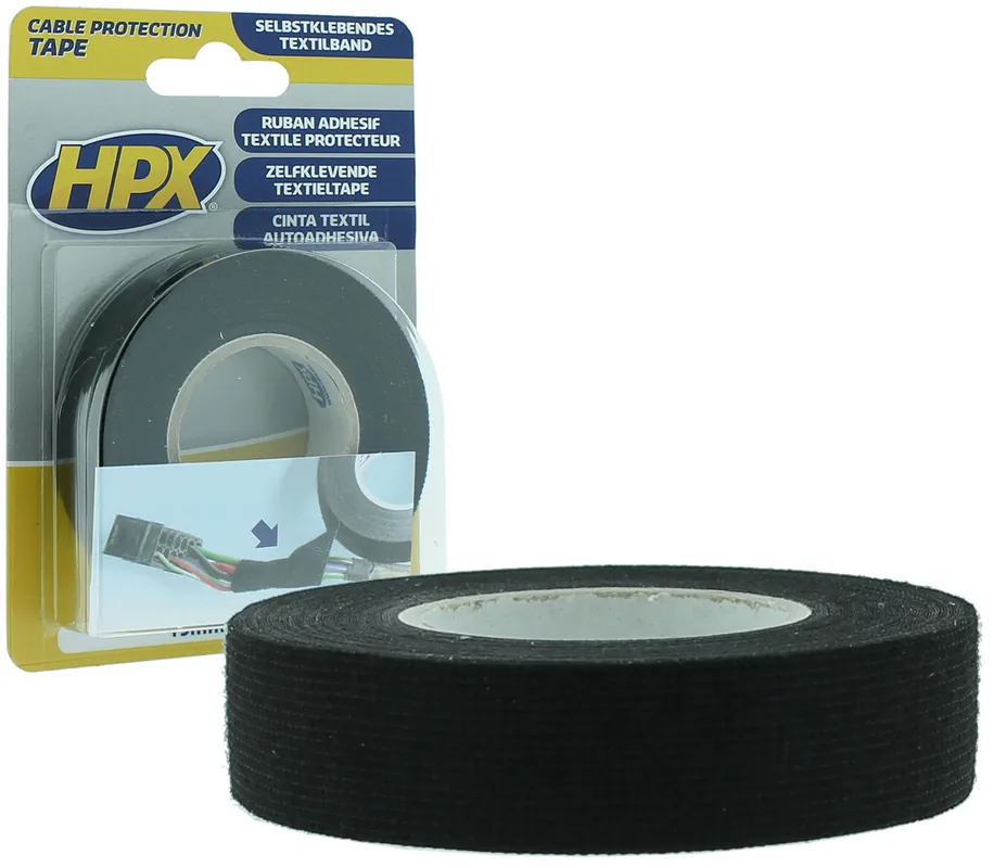 HPX Linnen Tape ZWART 19mm - 10 meter Goedkoop