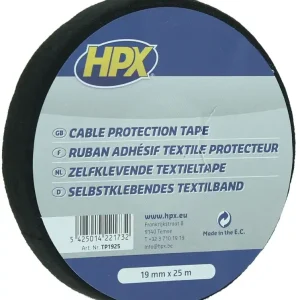 HPX Linnen Tape ZWART 19mm - 25 meter Gereduceerde Prijs