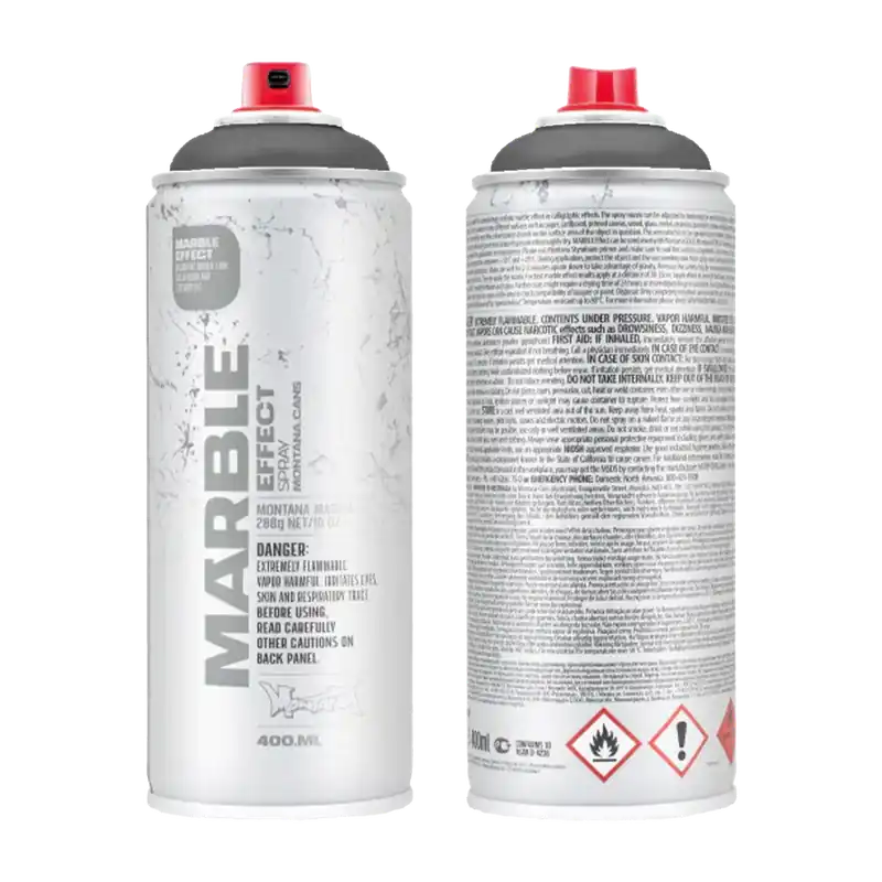 Montana Marmer Verf GRIJS spuitbus 400ml Hoge Kwaliteit