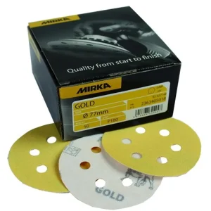 Speciale Aanbieding MIRKA Gold Schuurschijven 77mm - 6 gaten