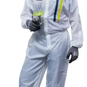 FINIXA Polyester Spuitoverall met capuchon - Transparant Wit Aanbieding