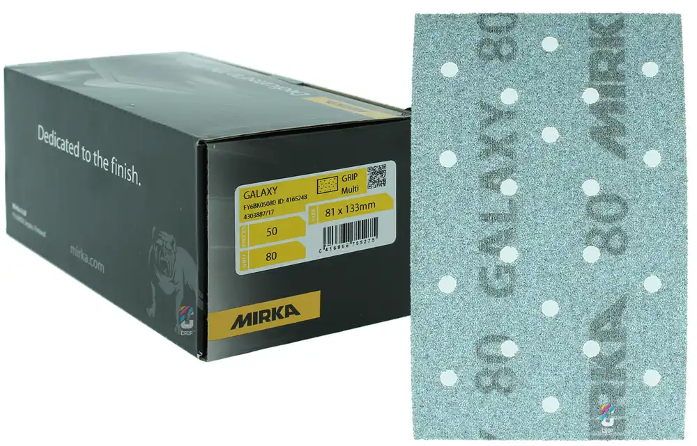 Direct Beschikbaar MIRKA Galaxy schuurstroken 81x133mm - 50 stuks