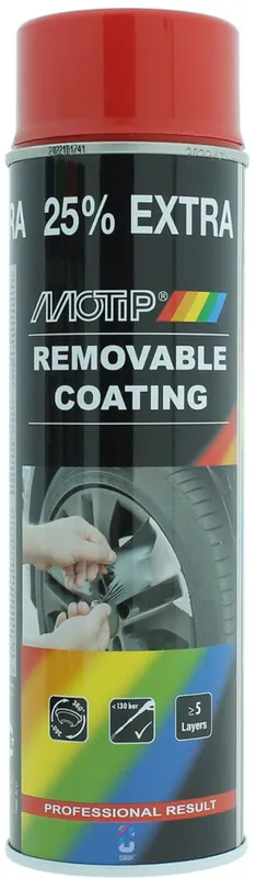 MoTip SprayPlast ROOD spuitbus 500ml Op = Op