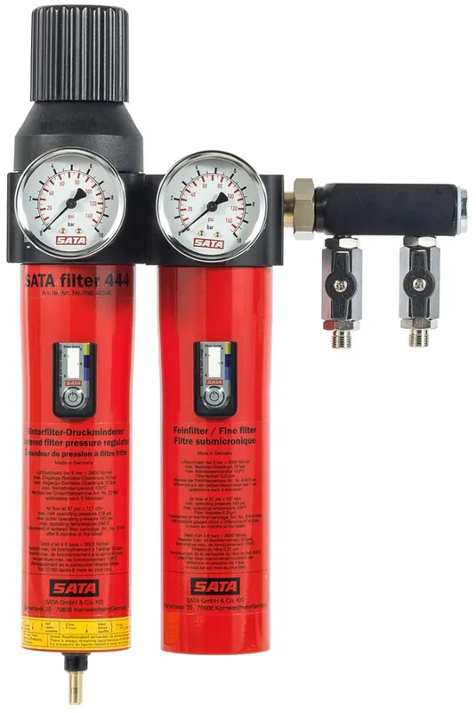 SATA 444 Olie- & Waterafscheider + drukregelaar & uitlaatmodule Beperkt Aanbod
