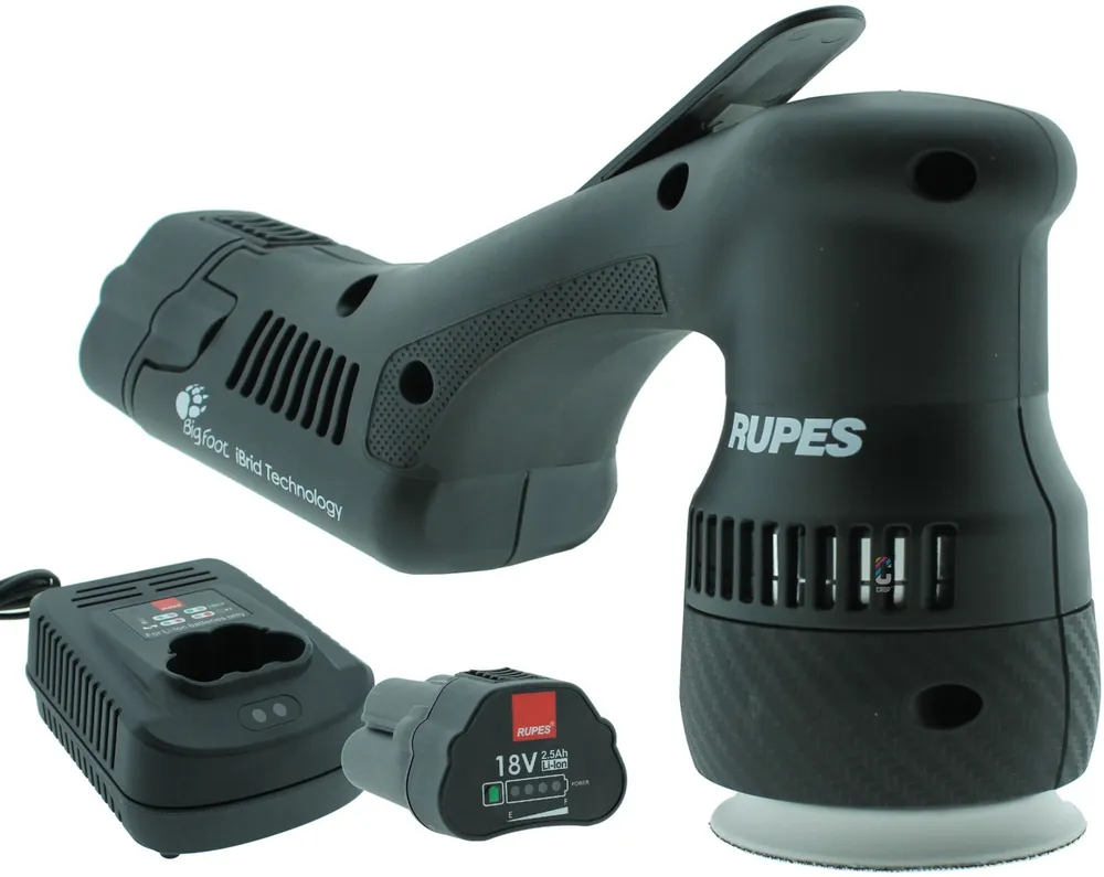 RUPES HLR75 Accu Polijstmachine Mini 75mm - STB-set Uitverkoop