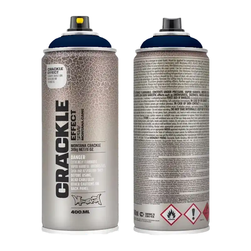 Montana Crackle Verf BLAUW spuitbus 400ml Favoriet