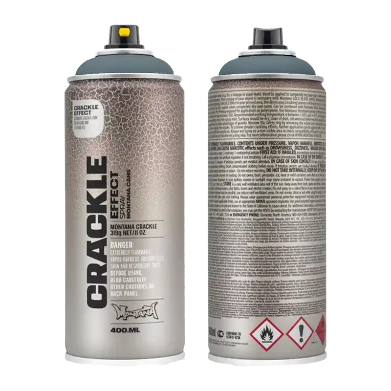 Montana Crackle Verf GRIJS spuitbus 400ml Express Levering